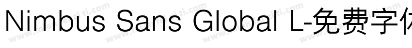 Nimbus Sans Global L字体转换